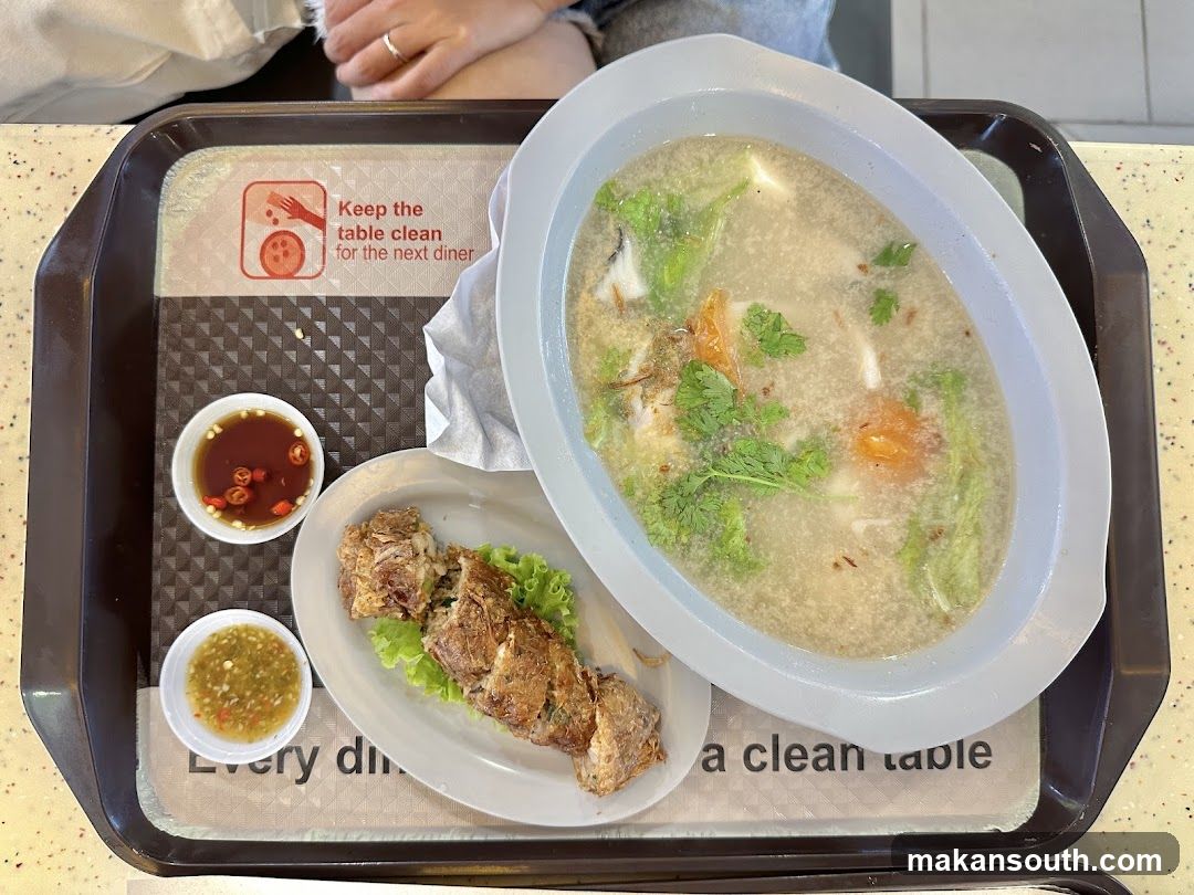 Food tray at dining area