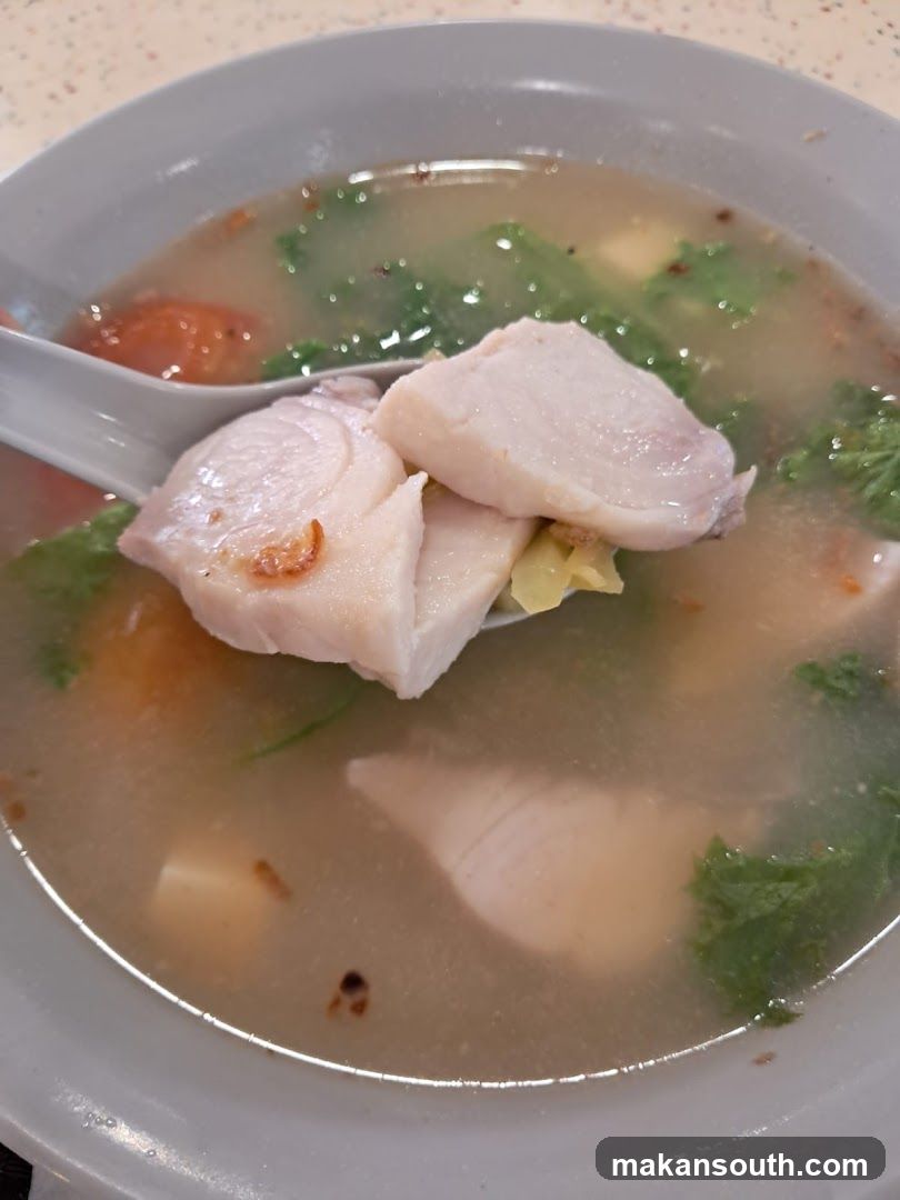 Soup with Fish Pieces