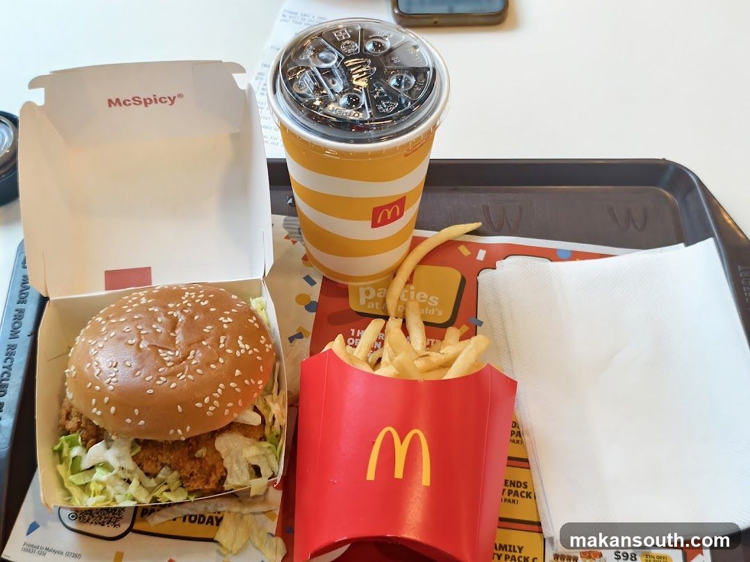 McDonald's Meal with McSpicy Burger
