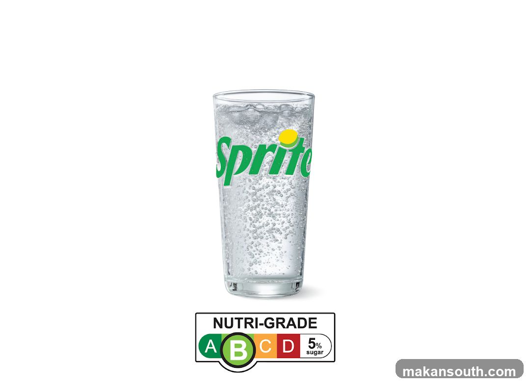 Sprite Glass with Nutri-Grade Label