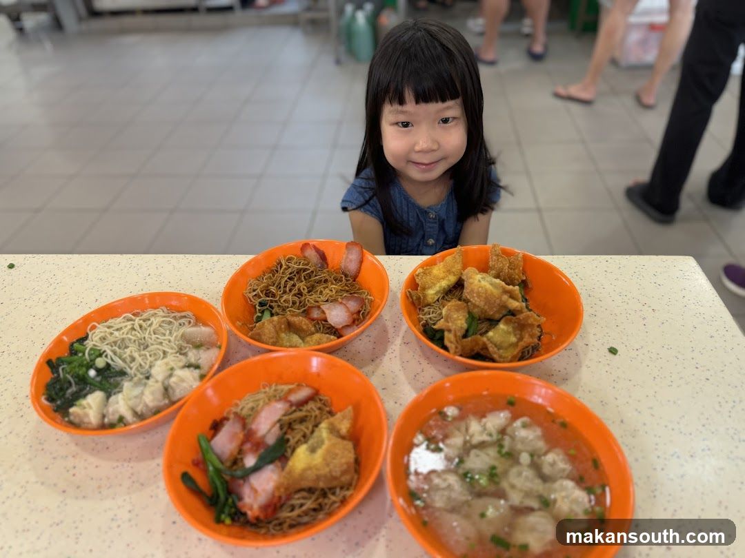 Child with Food at Counter