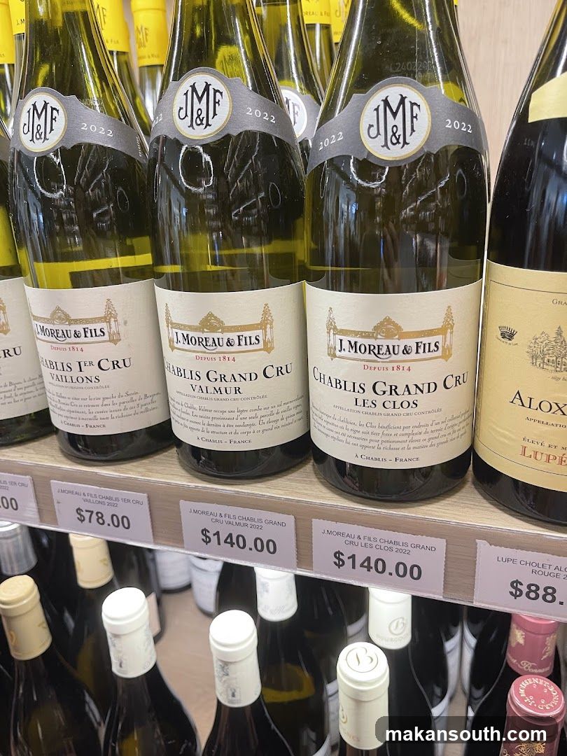 Wine bottles on shelf