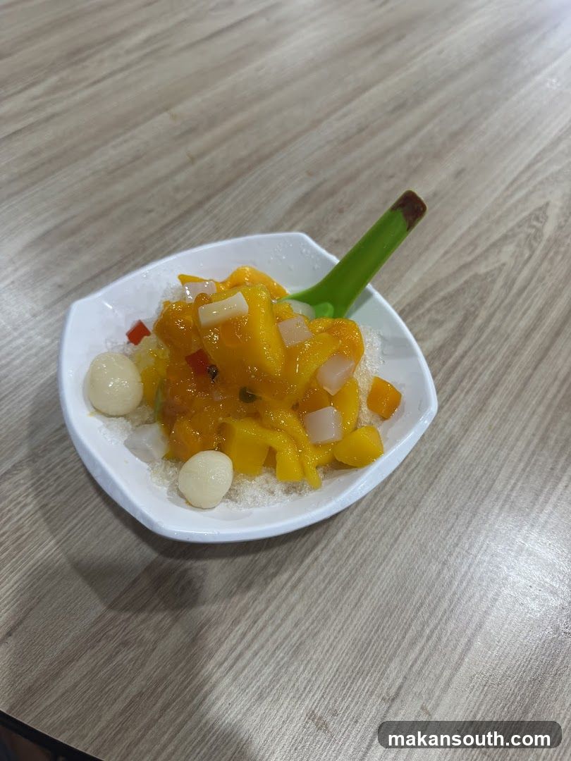 Mango Dessert in Bowl
