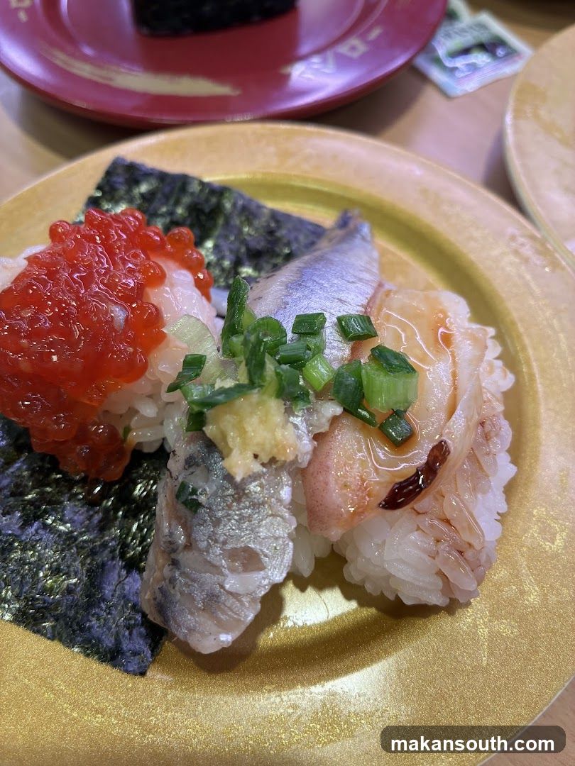 Sushi Plate with Caviar and Fish