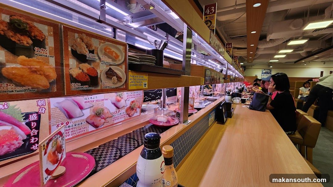 Sushi Conveyor Belt Restaurant Interior