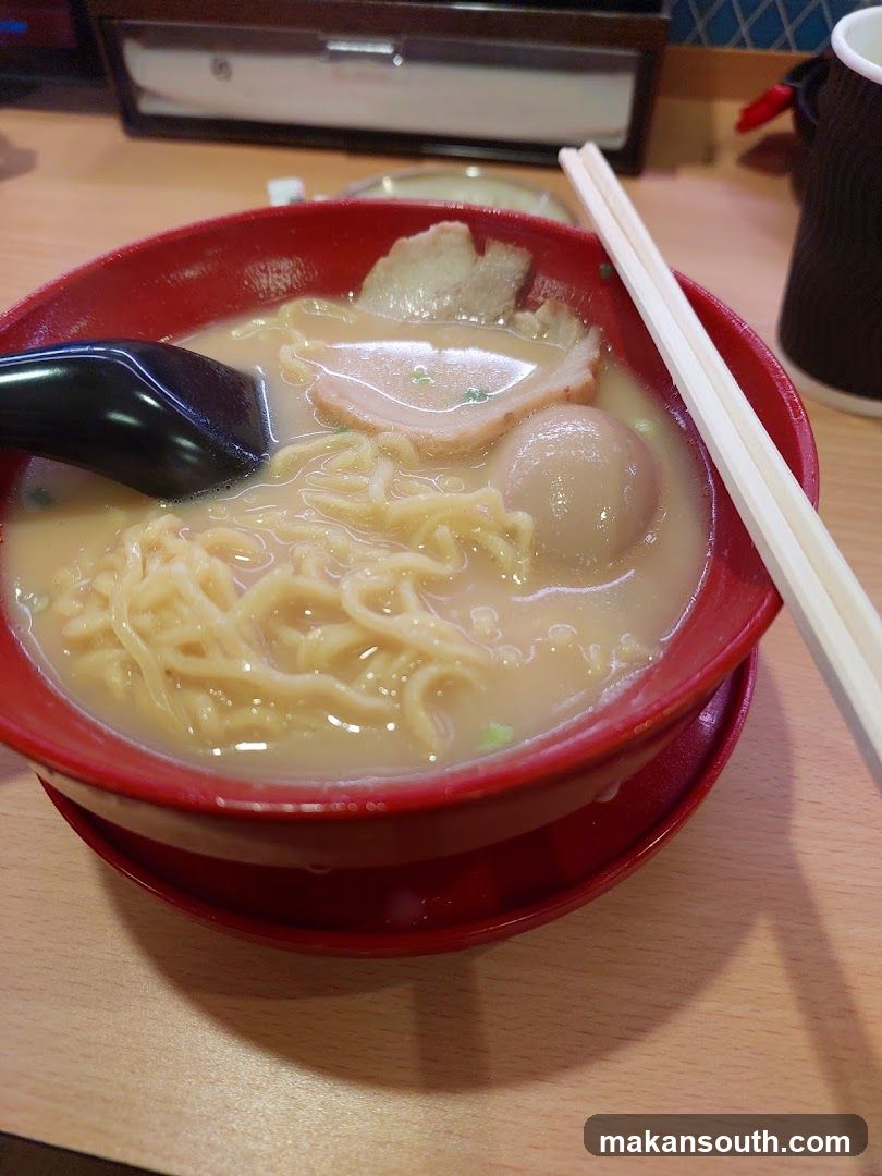 Ramen Bowl with Chopsticks and Spoon