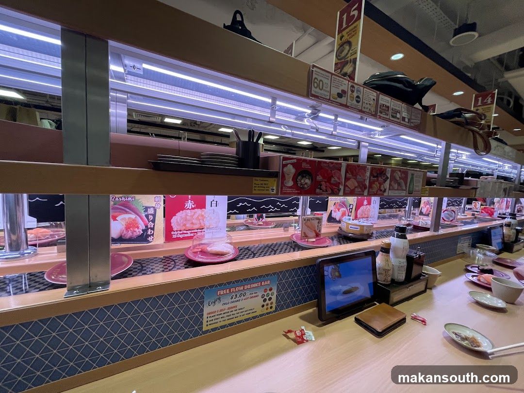 Sushi Conveyor Belt Restaurant Interior