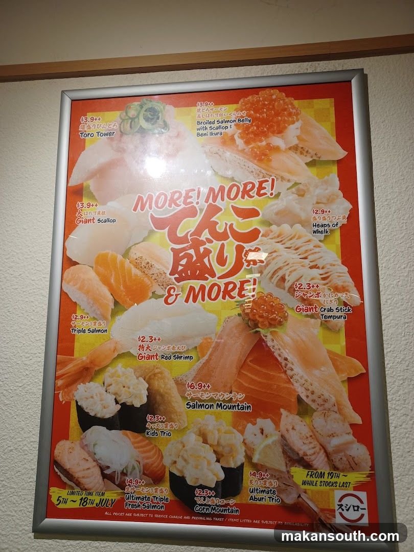 Sushi Platter Menu Poster