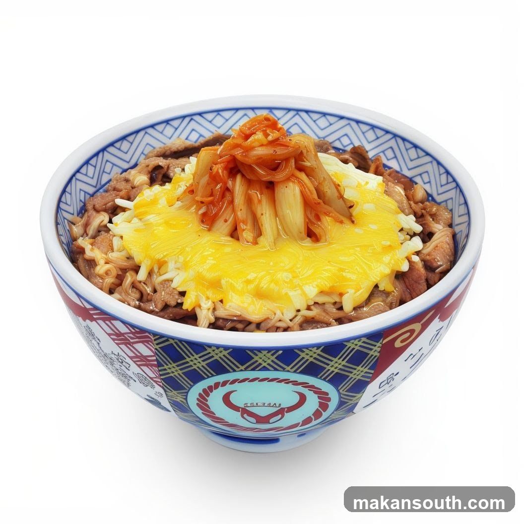 Bowl of Ramen with Cheese and Kimchi