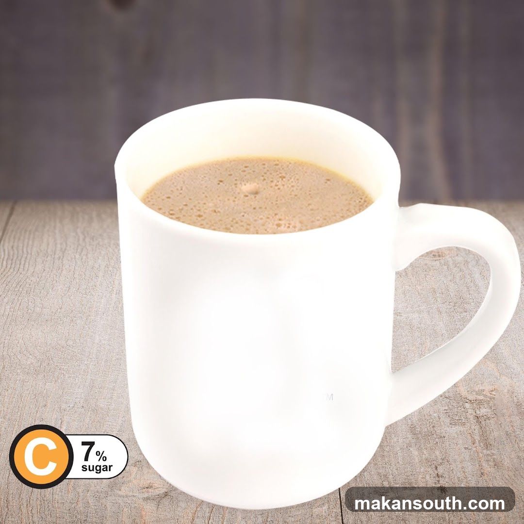 Mug of Coffee with Sugar Content Label