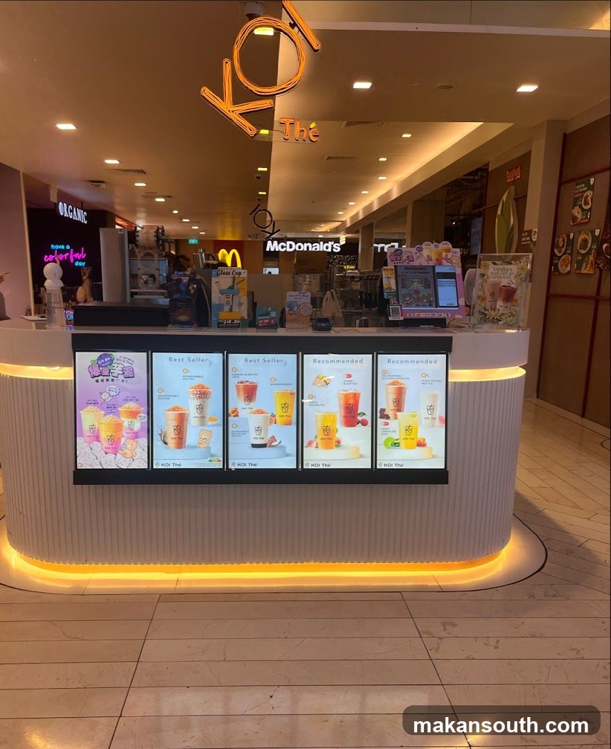 Boba Tea Counter Display