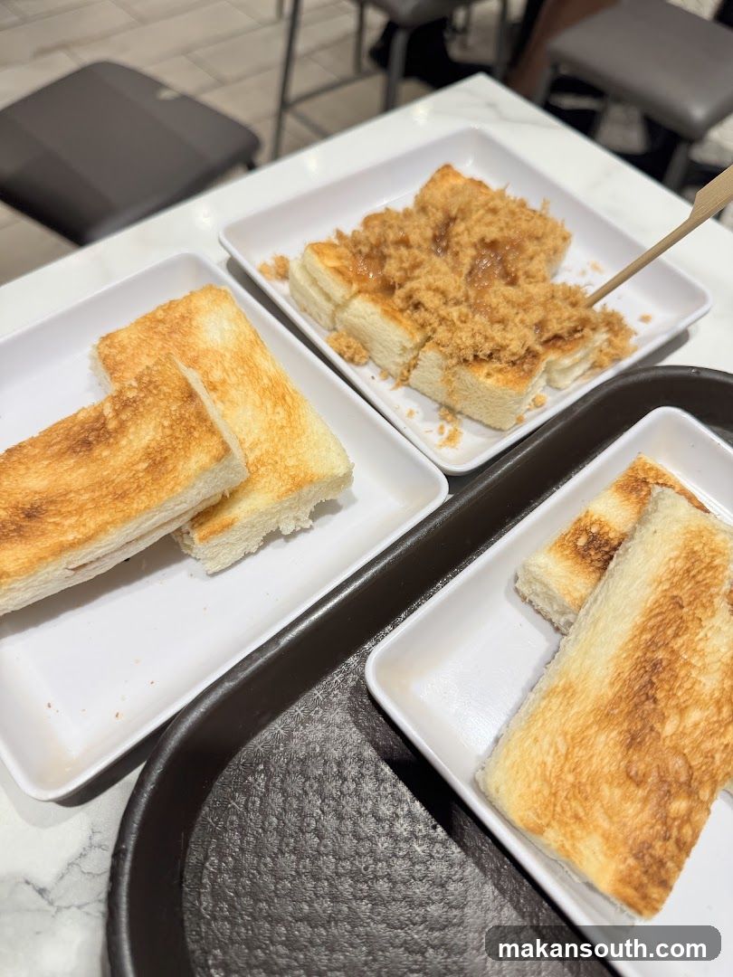 Toasted Bread and Meat Floss Dessert