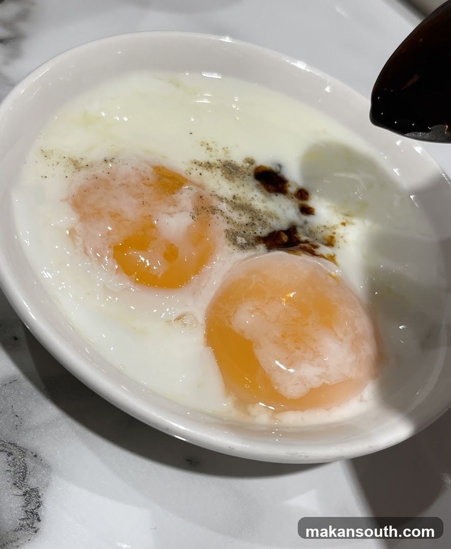 Two Fried Eggs with Seasoning