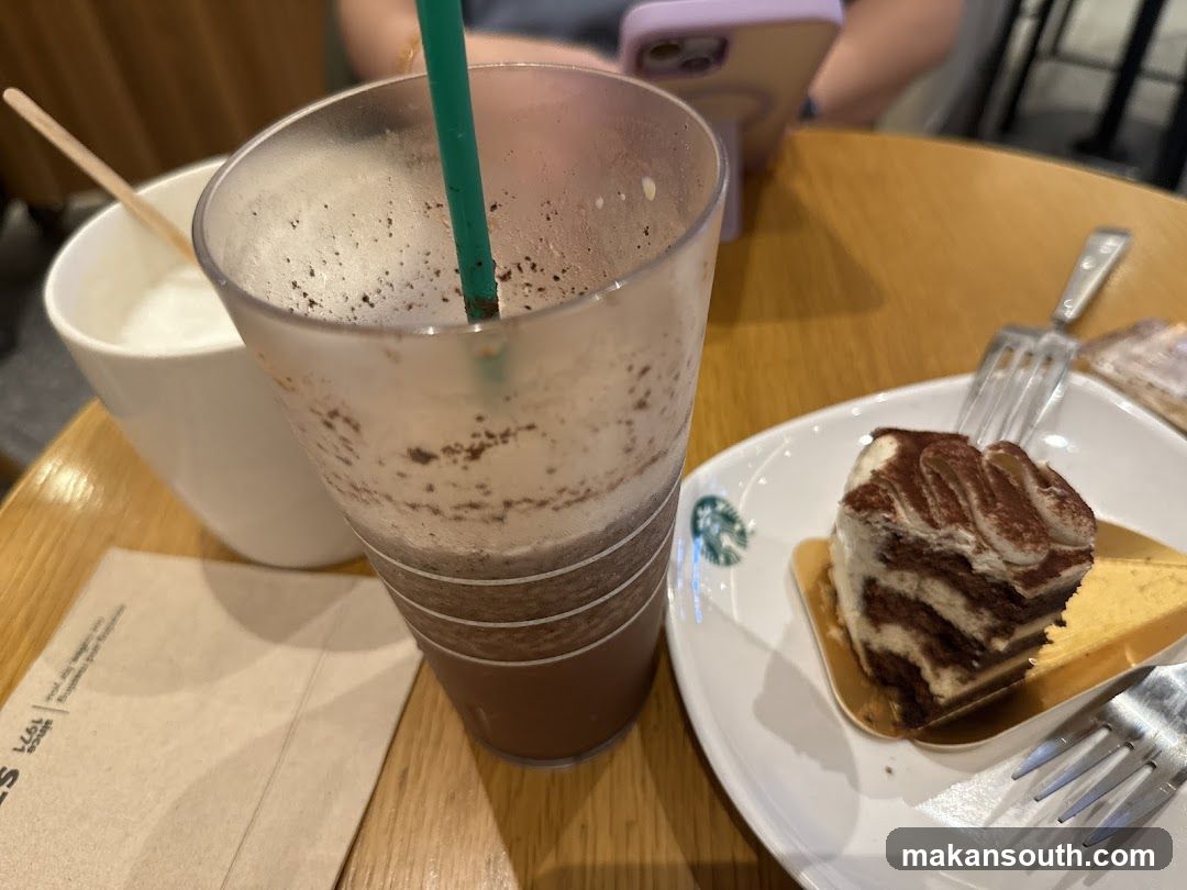 Coffee and Cake at Starbucks