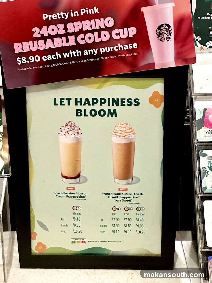 Starbucks Spring Promotion Display