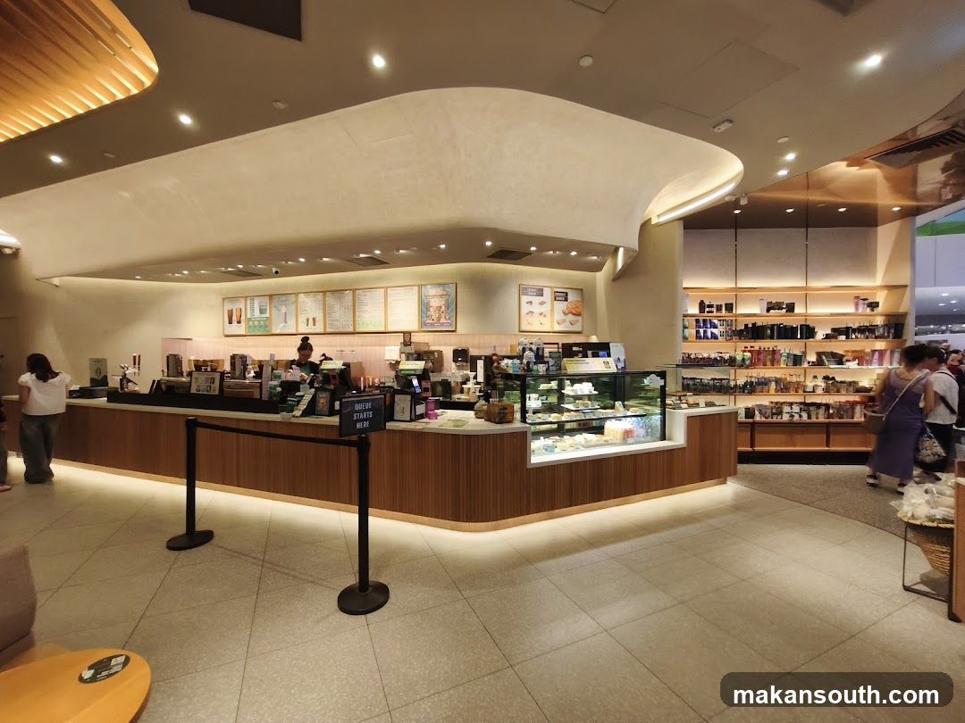 Coffee Shop Interior with Counter and Display Case
