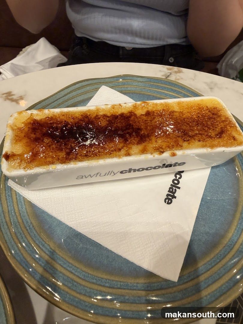 Caramelized Dessert on Plate