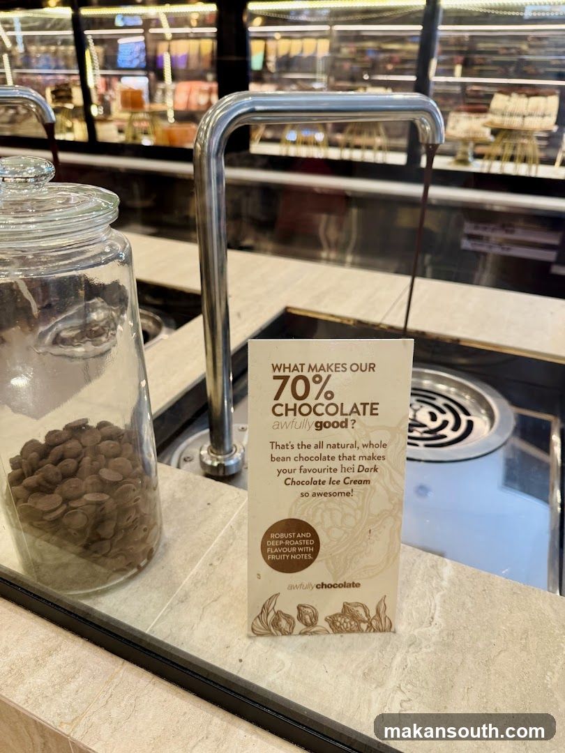 Chocolate Ice Cream Display