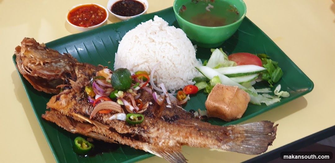Nasi Putih Ayam Penyet