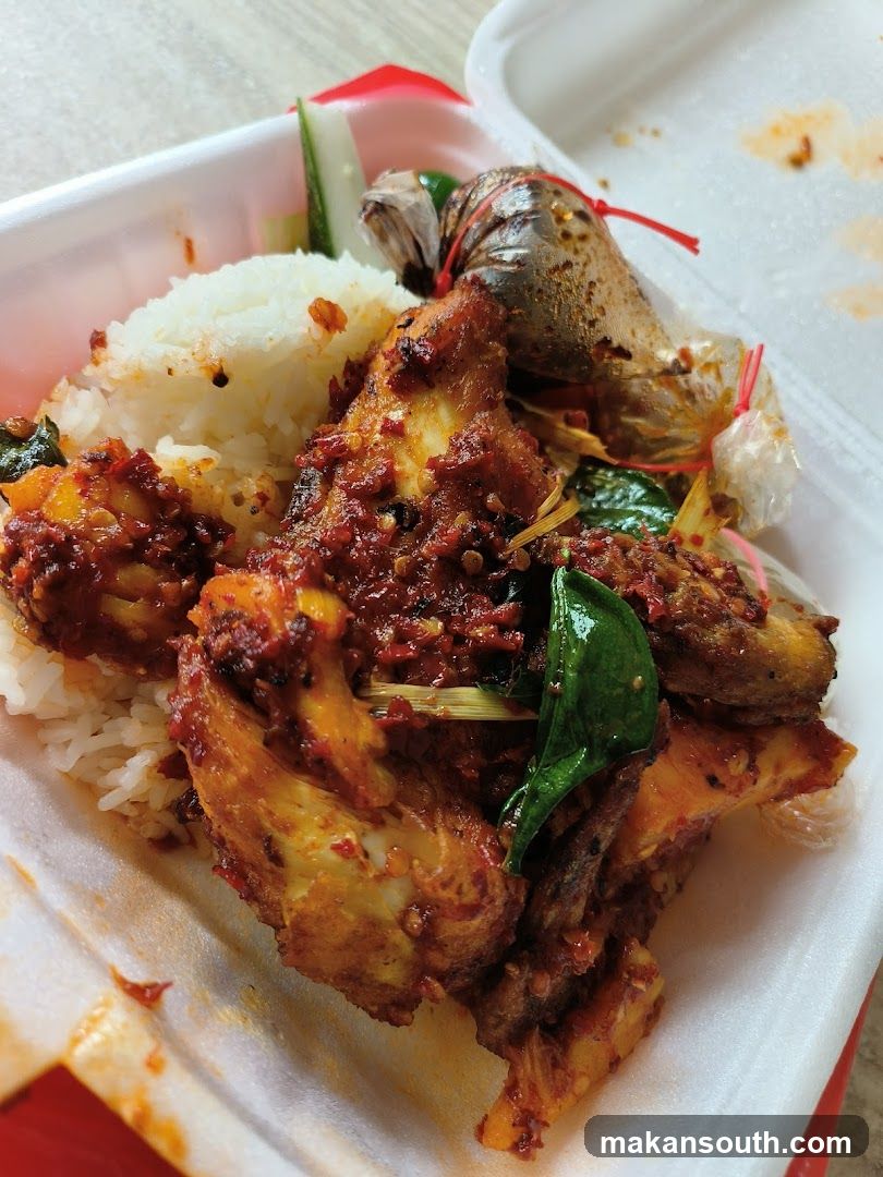 Nasi Putih Ayam Penyet