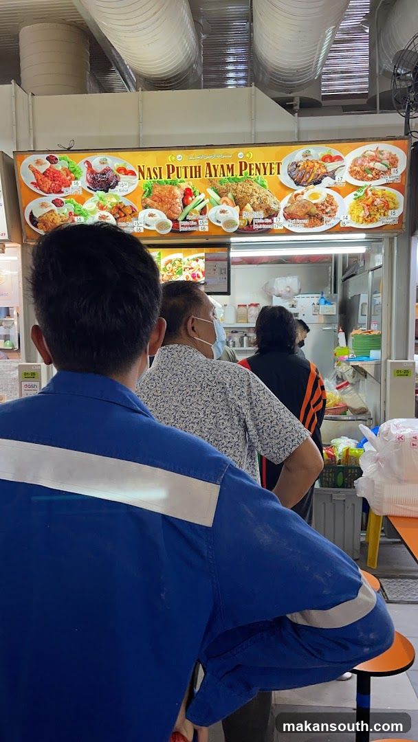Nasi Putih Ayam Penyet Food Stall Interior View