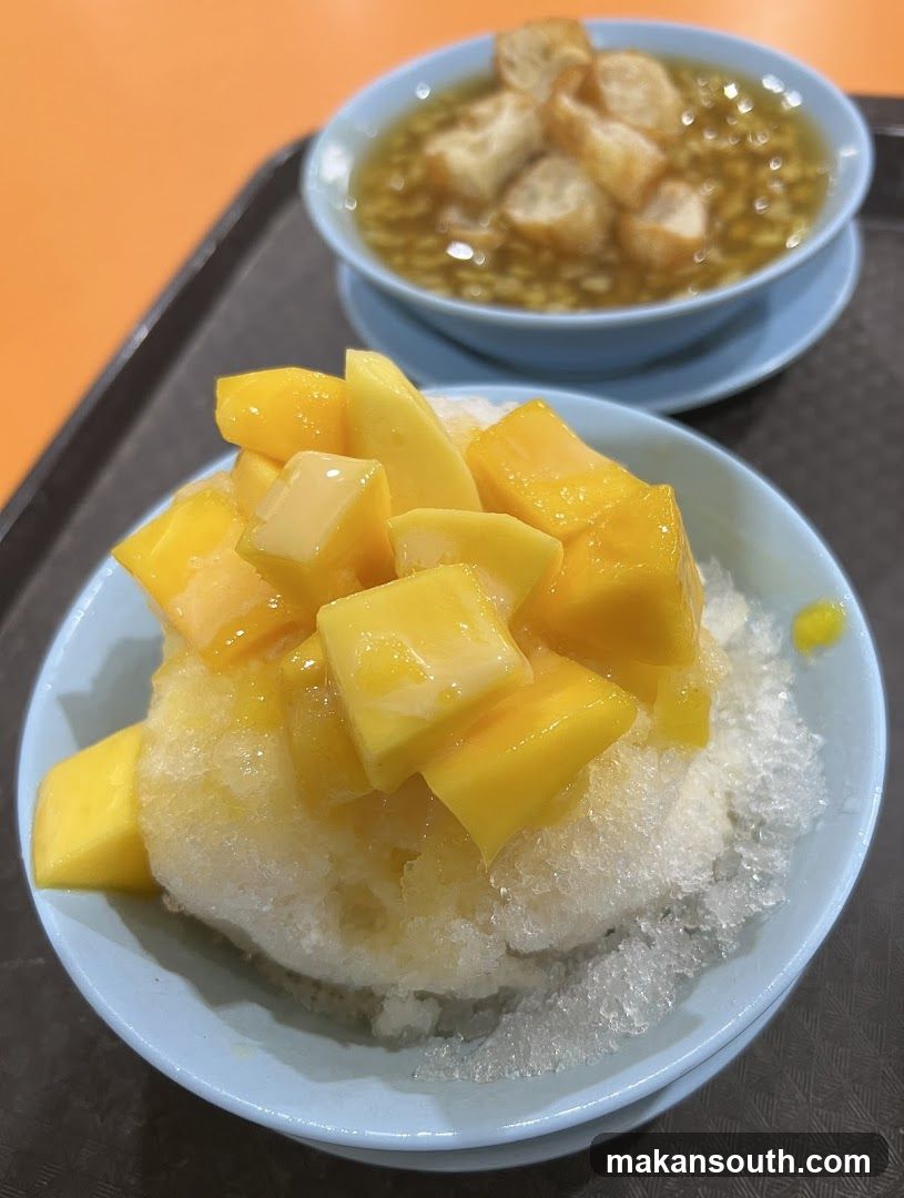 Mango Shaved Ice and Dessert Soup