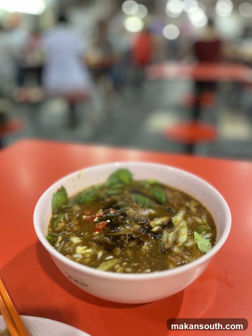 Bowl of Soup in Food Court