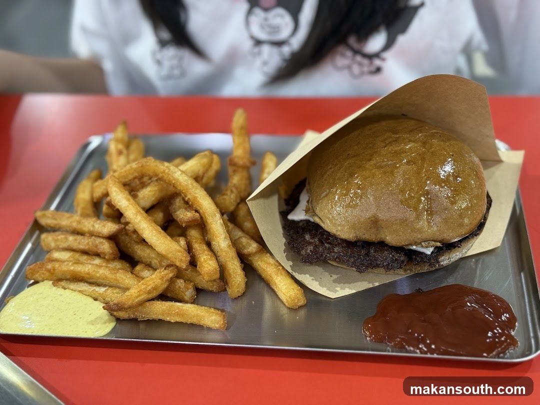 Burger and Fries Meal