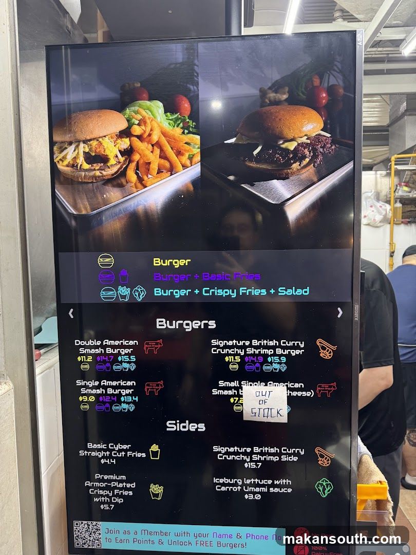 Burger Menu Board