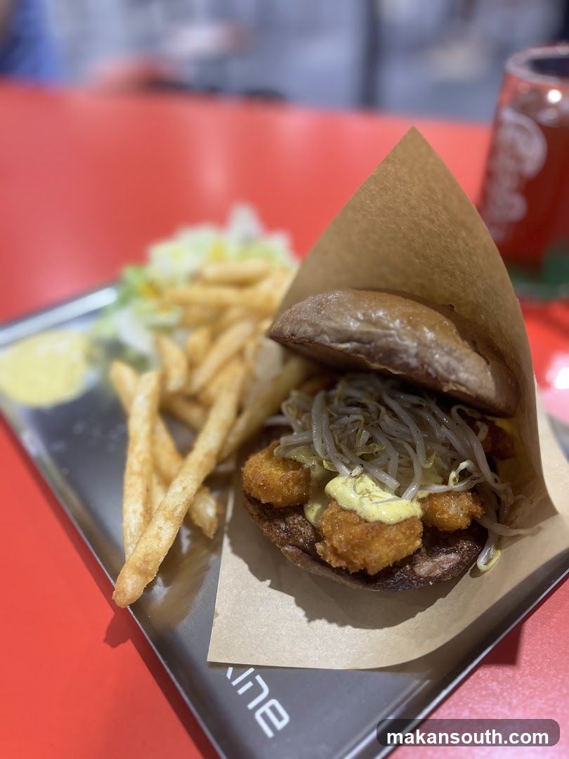 Burger and Fries Meal