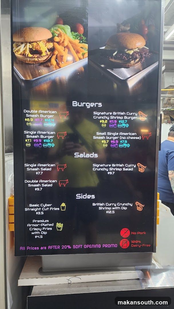 Burger and Salad Menu Board