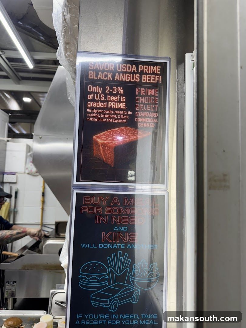 USDA Prime Beef and Donation Signage