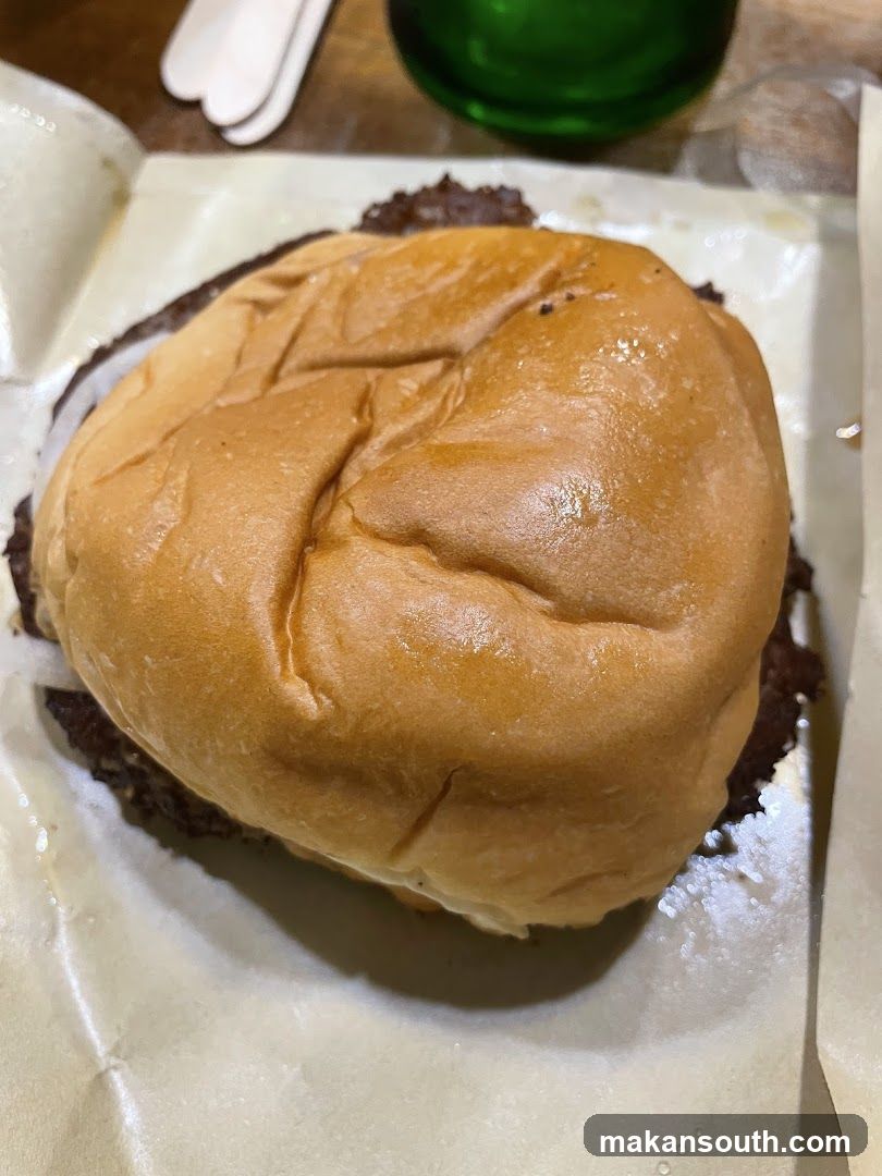 Burger on Paper Wrapper