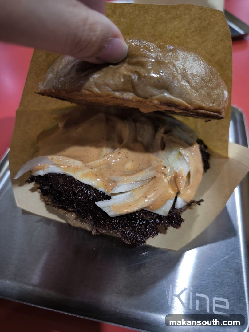 Burger with Sauce and Onions