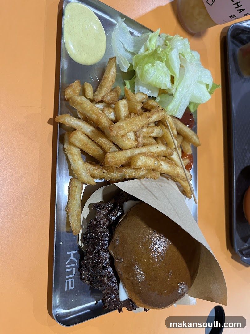 Burger and Fries Meal
