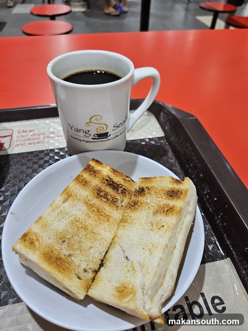 Toasted Bread and Coffee at Yang Seafood