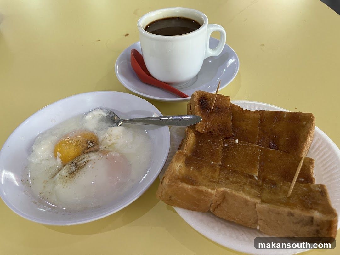 Breakfast Meal with Toast and Coffee