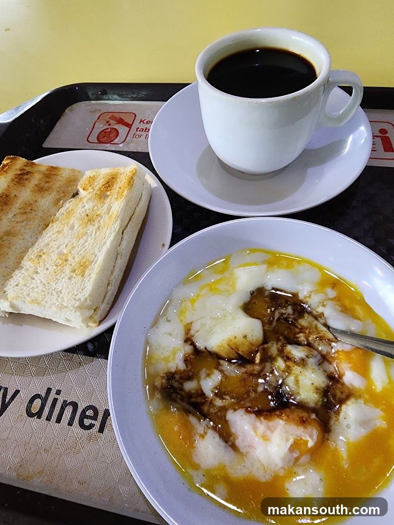 Breakfast Tray with Toast and Coffee