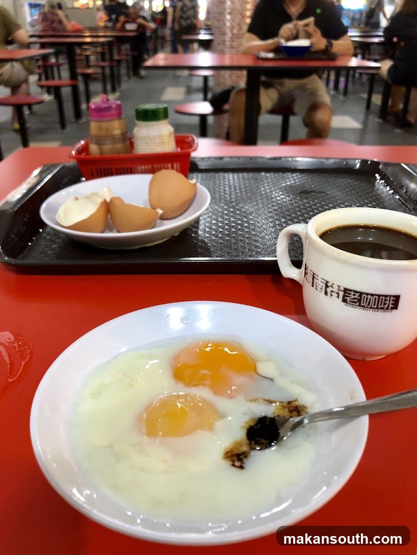 Breakfast at a food court