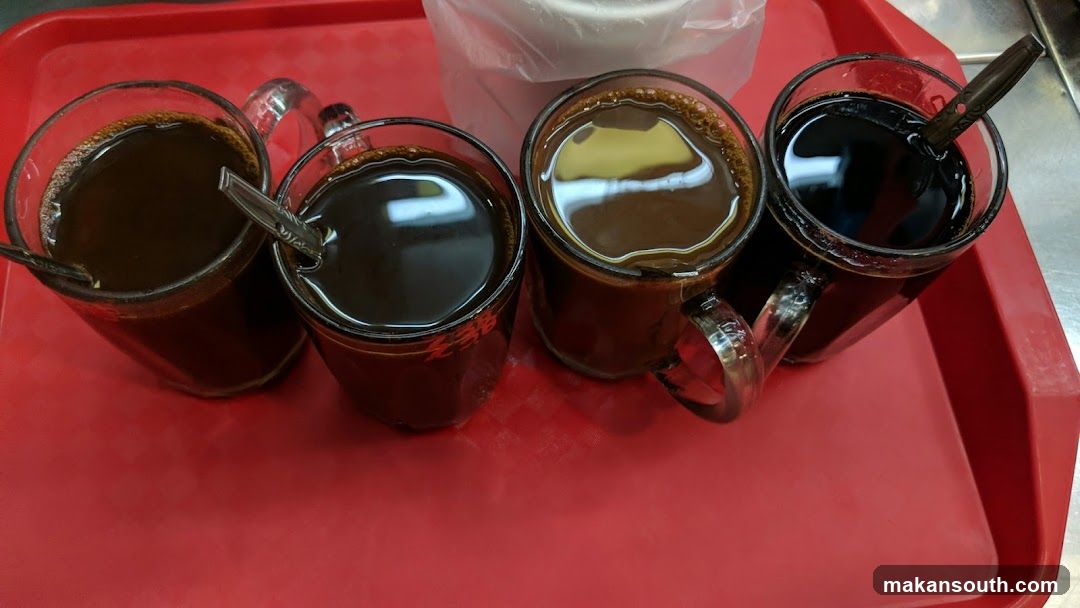 Coffee Cups on Red Tray