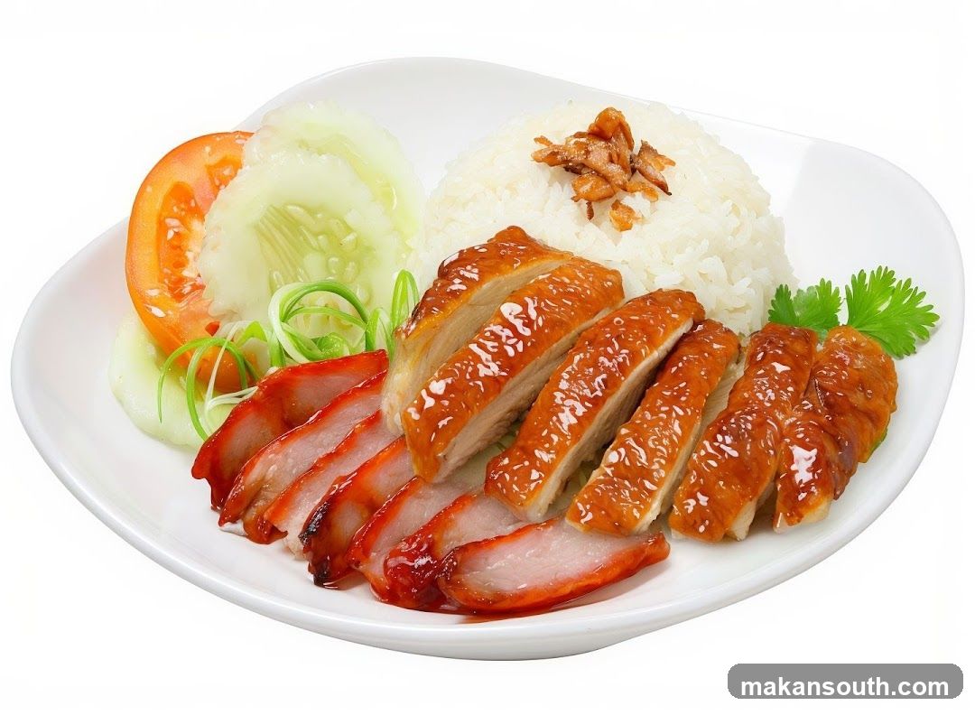 Roast Duck and Char Siu with Rice