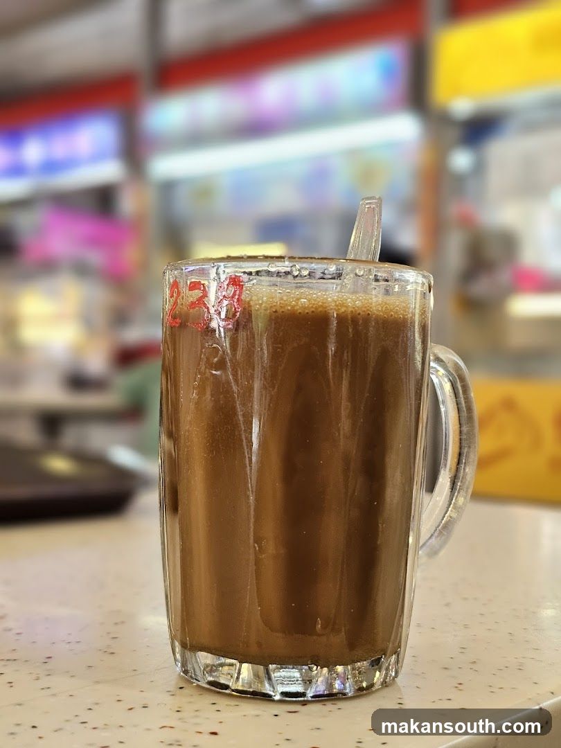 Coffee in glass mug
