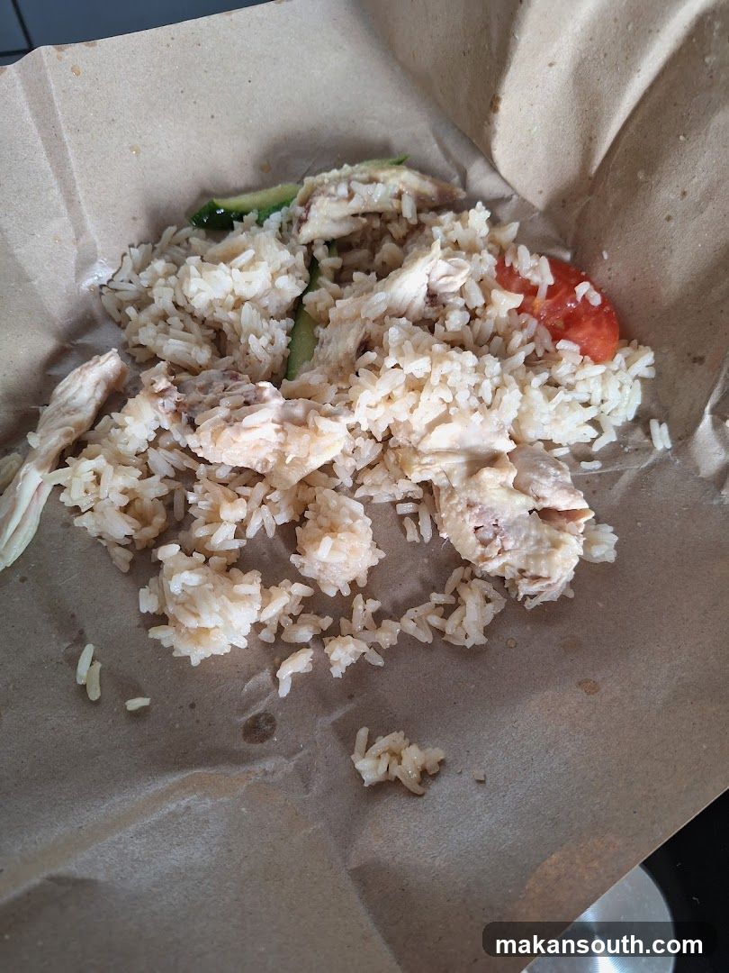 Chicken Fried Rice in Paper Wrapper