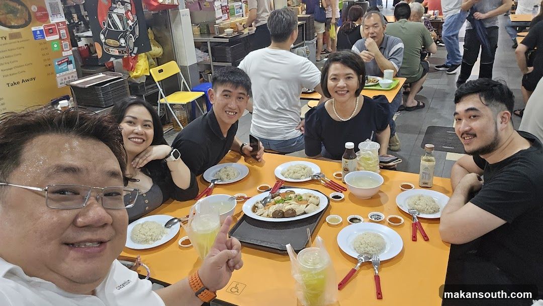 Group at a food stall or hawker center