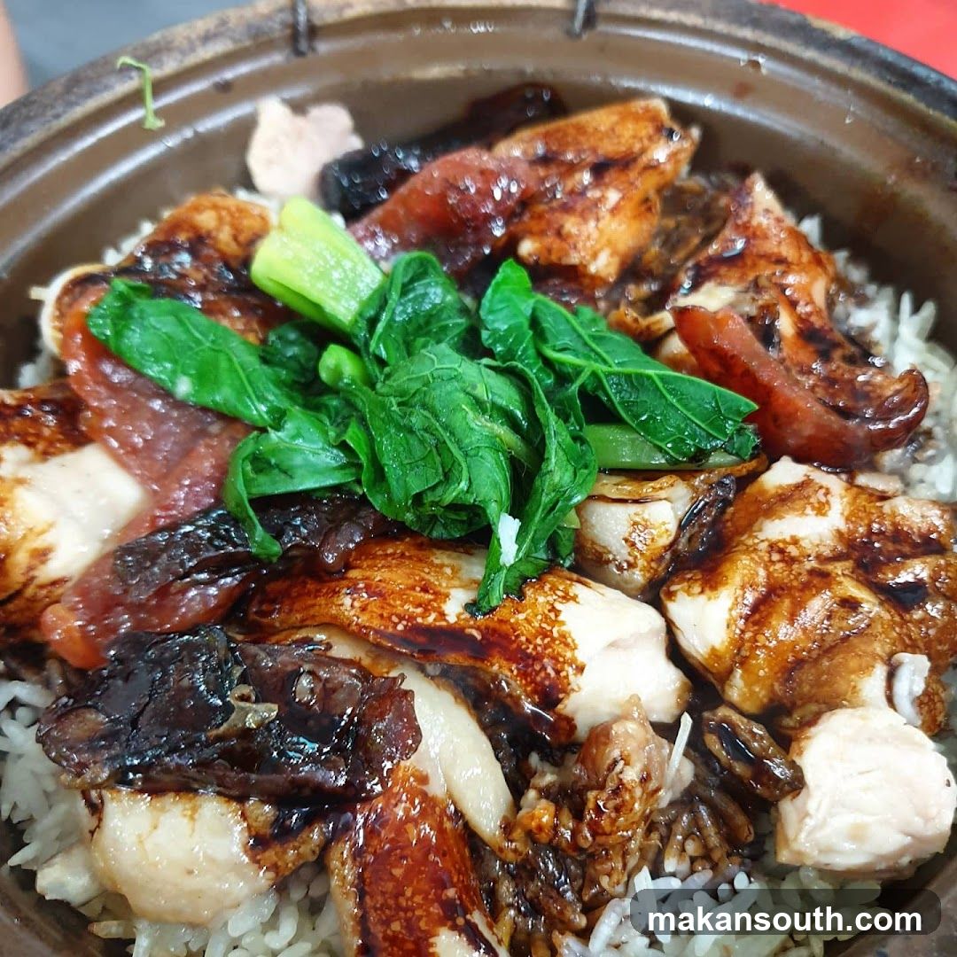 Claypot Chicken Rice with Greens