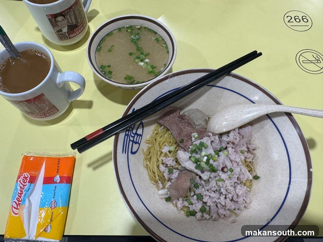 Noodle Meal with Condiments