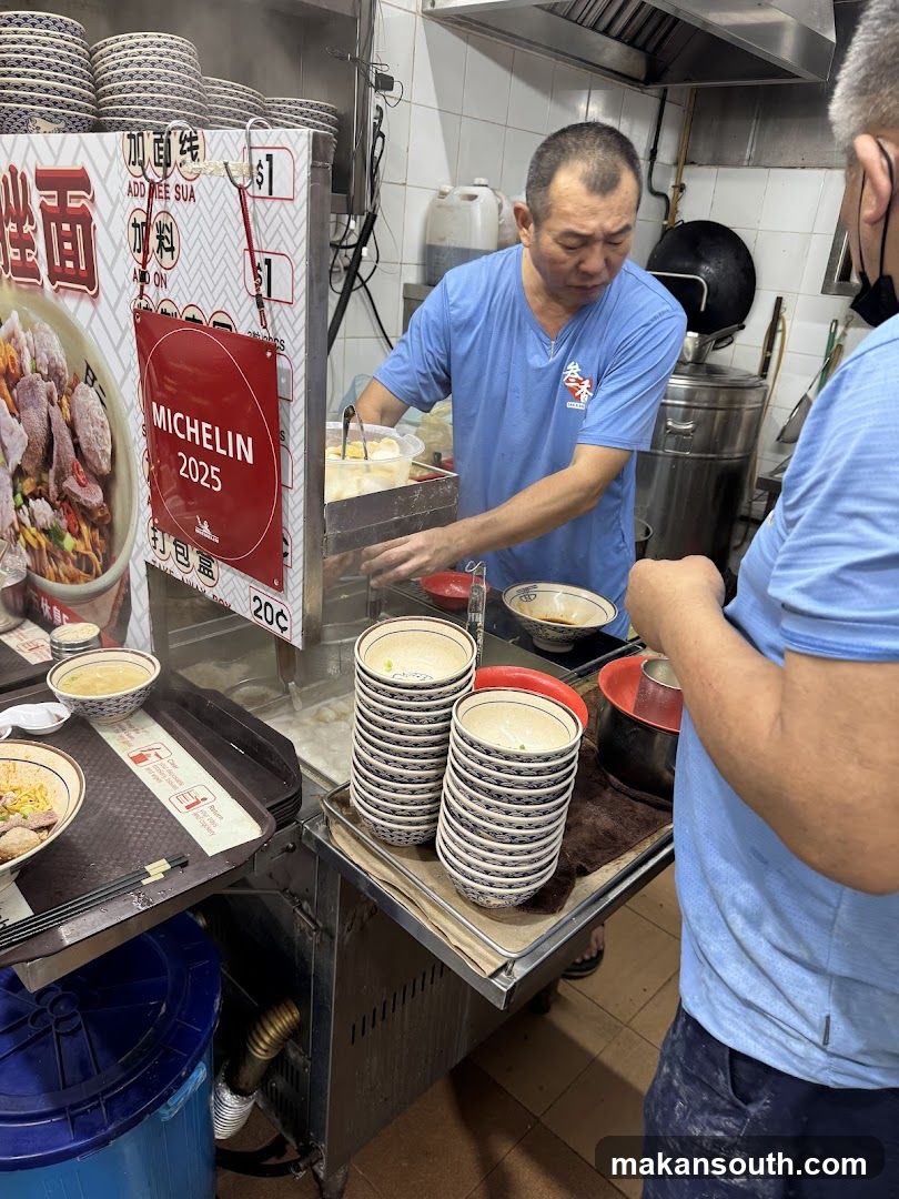 Noodle Shop Kitchen Scene