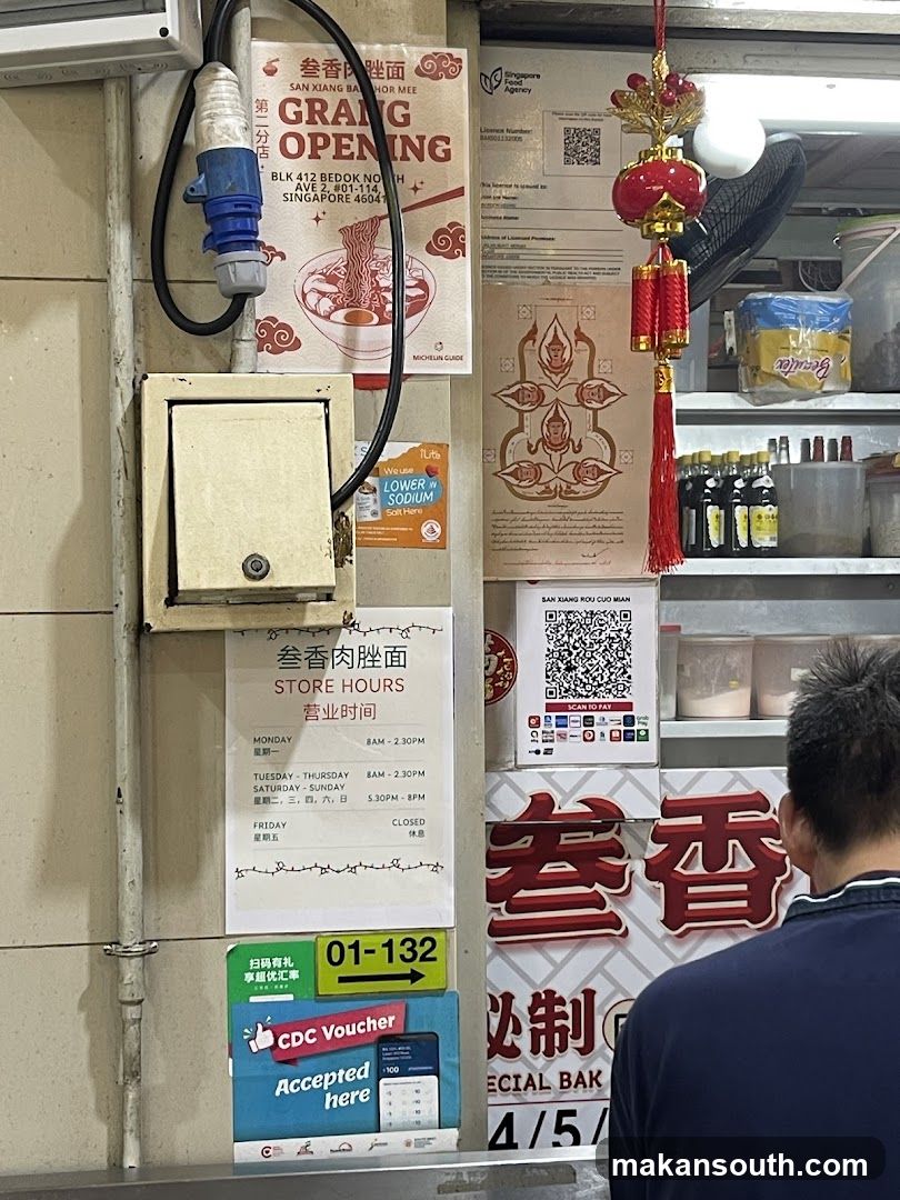Food Stall Signage and Interior View