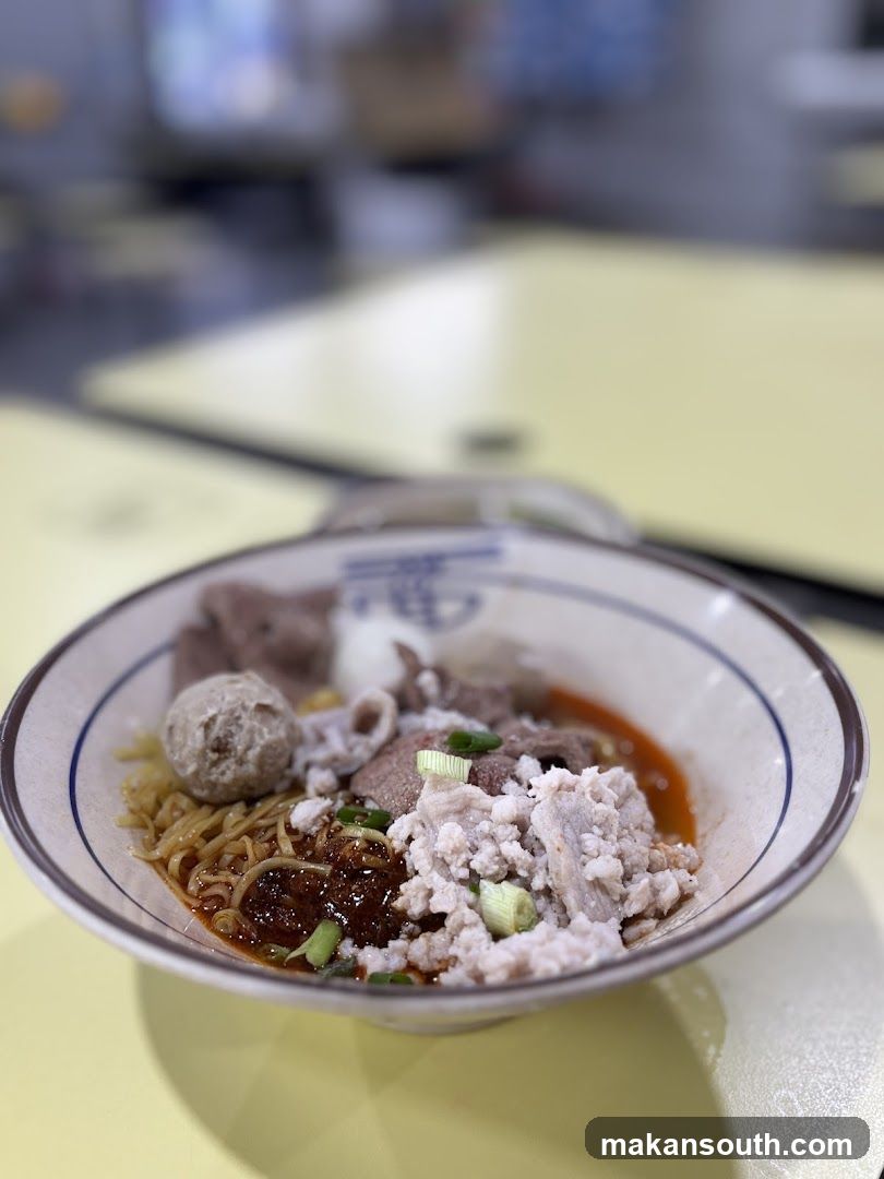 Bowl of Noodles with Toppings