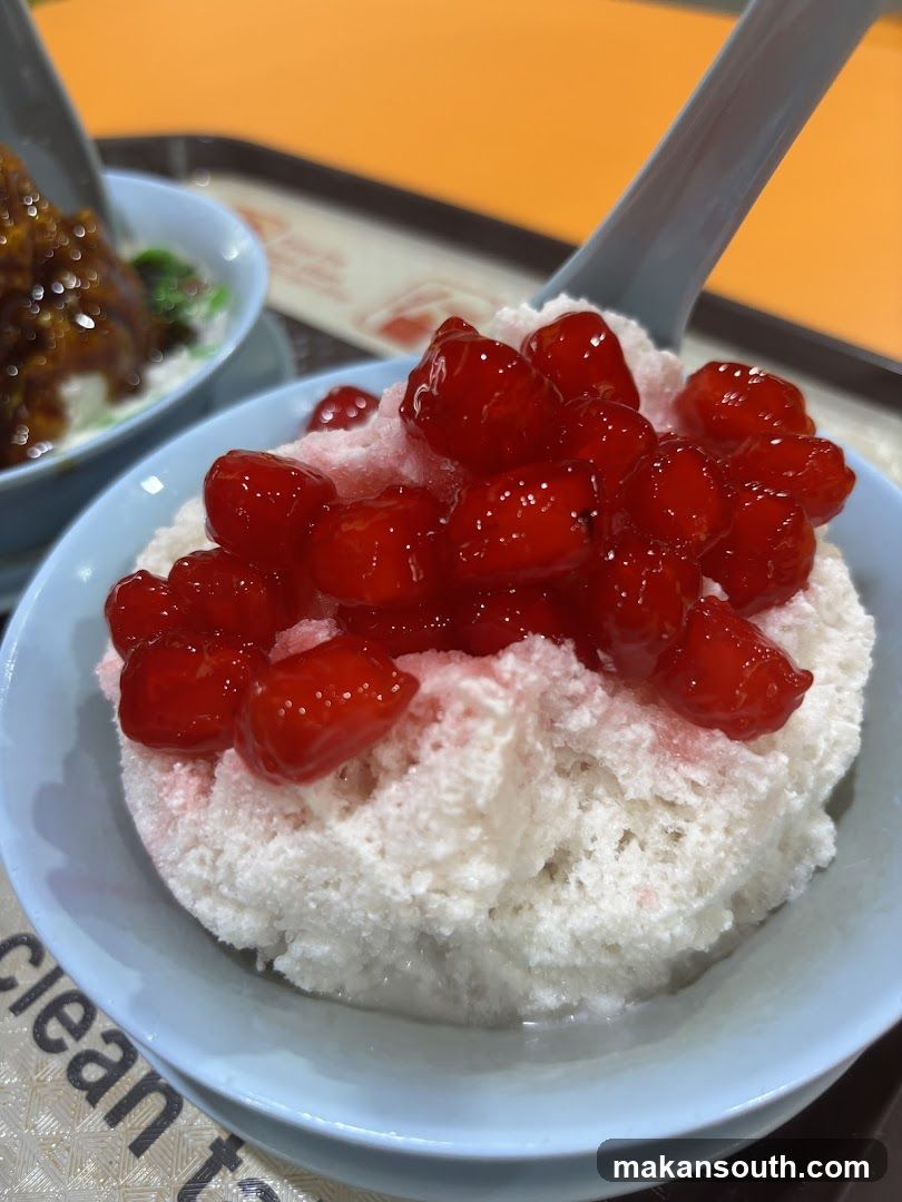 Dessert with Red Topping